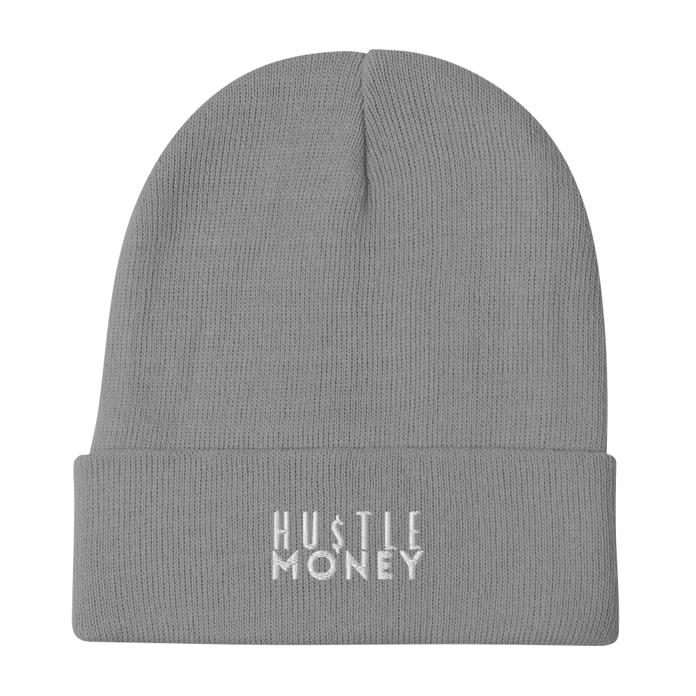 HM Classic Embroidered Beanie (WHT)