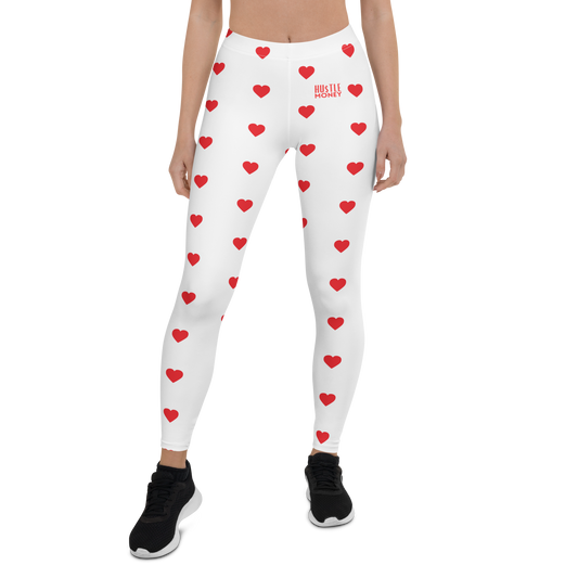 HM Heart Leggings (RED/WHT)