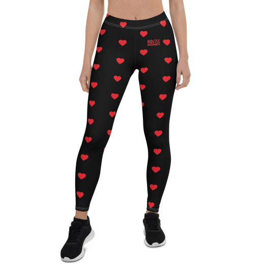 HM Heart Leggings (RED/BLK)