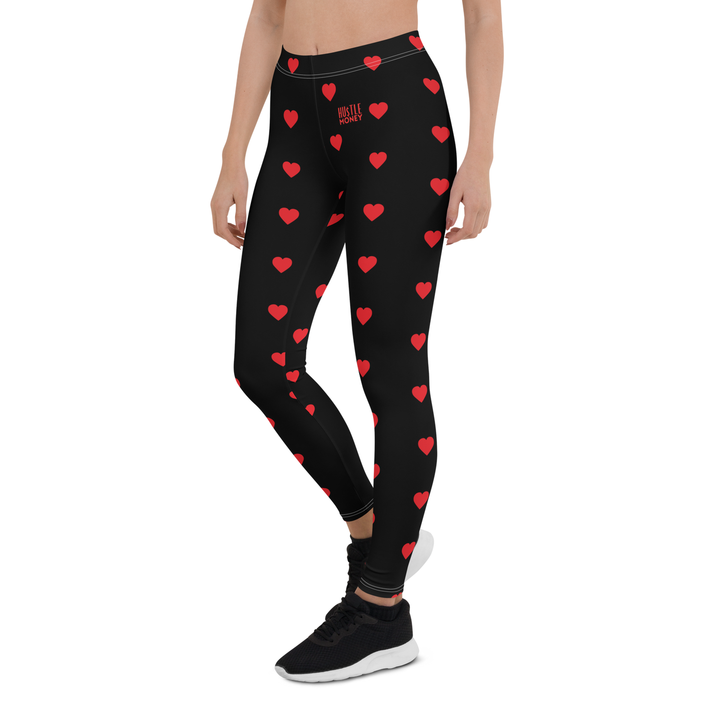 HM Heart Leggings (RED/BLK)