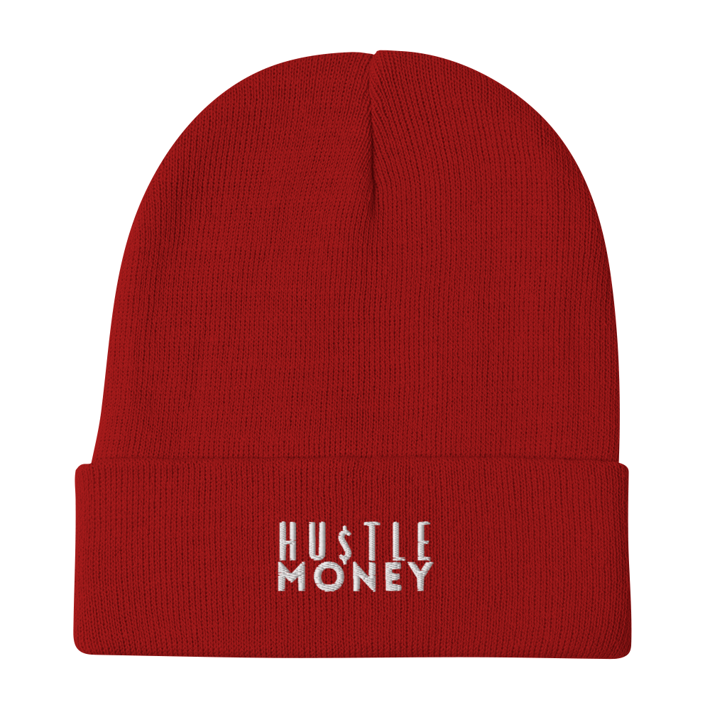 HM Classic Embroidered Beanie (WHT)